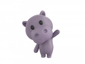 Character137 装備されたカバ 3Dモデル