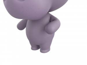 Character137 Rigged Hippo Modelo 3D