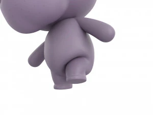 Character137 Rigged Hippo 3D Model