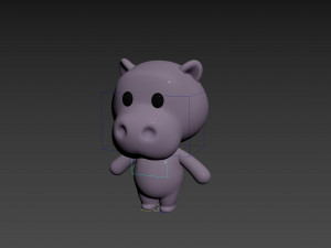 Character137 Rigged Hippo Modelo 3D