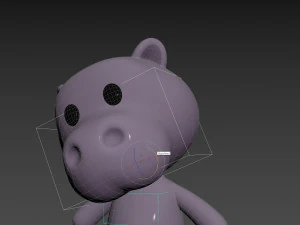 Character137 Rigged Hippo 3D Model