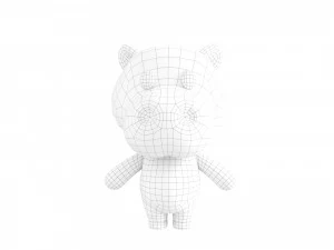 Character137 Rigged Hippo 3D Model
