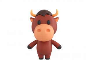 Character138 Rigged Bull Model 3D