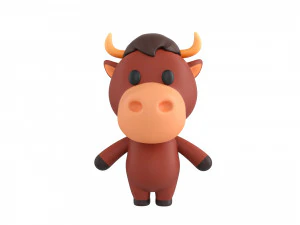 Character138 Rigged Bull 3D Model