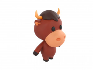 Character138 Rigged Bull Model 3D