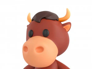 Character138 Rigged Bull 3D Model