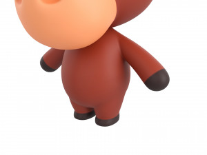 Character138 Rigged Bull Model 3D