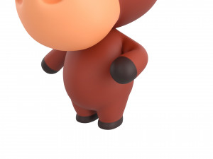 Character138 Rigged Bull Model 3D