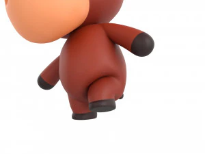 Character138 Rigged Bull 3D Model