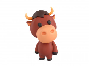 Character138 Rigged Bull Model 3D