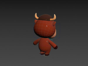 Character138 Rigged Bull Model 3D
