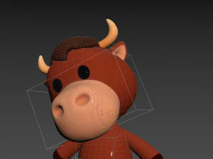 Character138 Rigged Bull 3D Model