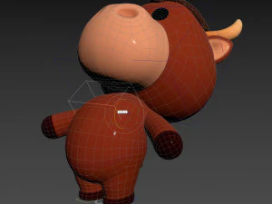 Character138 Rigged Bull 3D Model