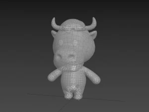 Character138 Rigged Bull 3D Model