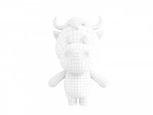 Character138 Rigged Bull 3D Model