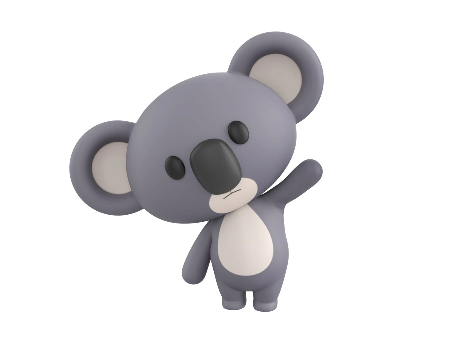 Character139 Rigged Koala 3D Model .c4d .max .obj .3ds .fbx .stl .blend 