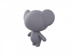 Character139 Rigged Koala 3D Model