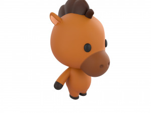 Character140 Rigged Horse 3Dモデル