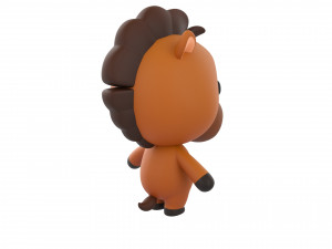 Character140 Rigged Horse 3Dモデル