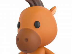 Character140 Rigged Horse 3Dモデル