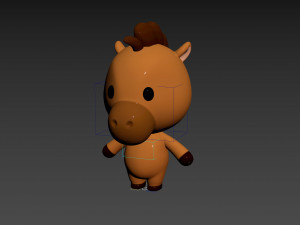 Character140 Rigged Horse 3Dモデル