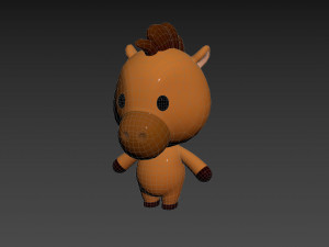 Character140 Rigged Horse 3Dモデル