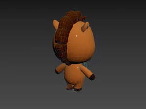 Character140 Rigged Horse 3D Model