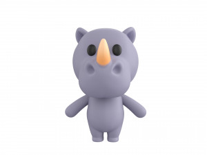 Character141 Rigged Rhino 3D Model