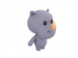 Character141 Rigged Rhino 3D Model