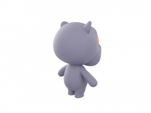 Character141 Rigged Rhino 3D Model