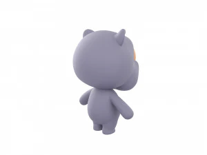 Character141 Rigged Rhino 3D Model