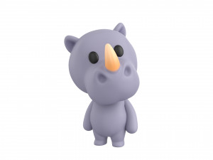 Character141 Rigged Rhino 3D Model