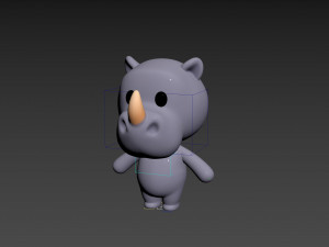 Character141 Rigged Rhino 3D Model