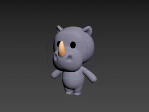 Character141 Rigged Rhino 3D Model