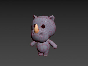 Character141 Rigged Rhino 3D Model