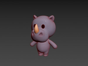 Character141 Rigged Rhino 3D Model
