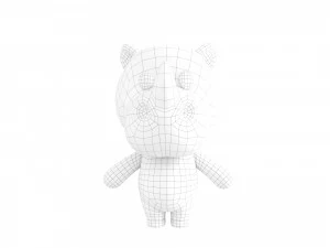 Character141 Rigged Rhino 3D Model
