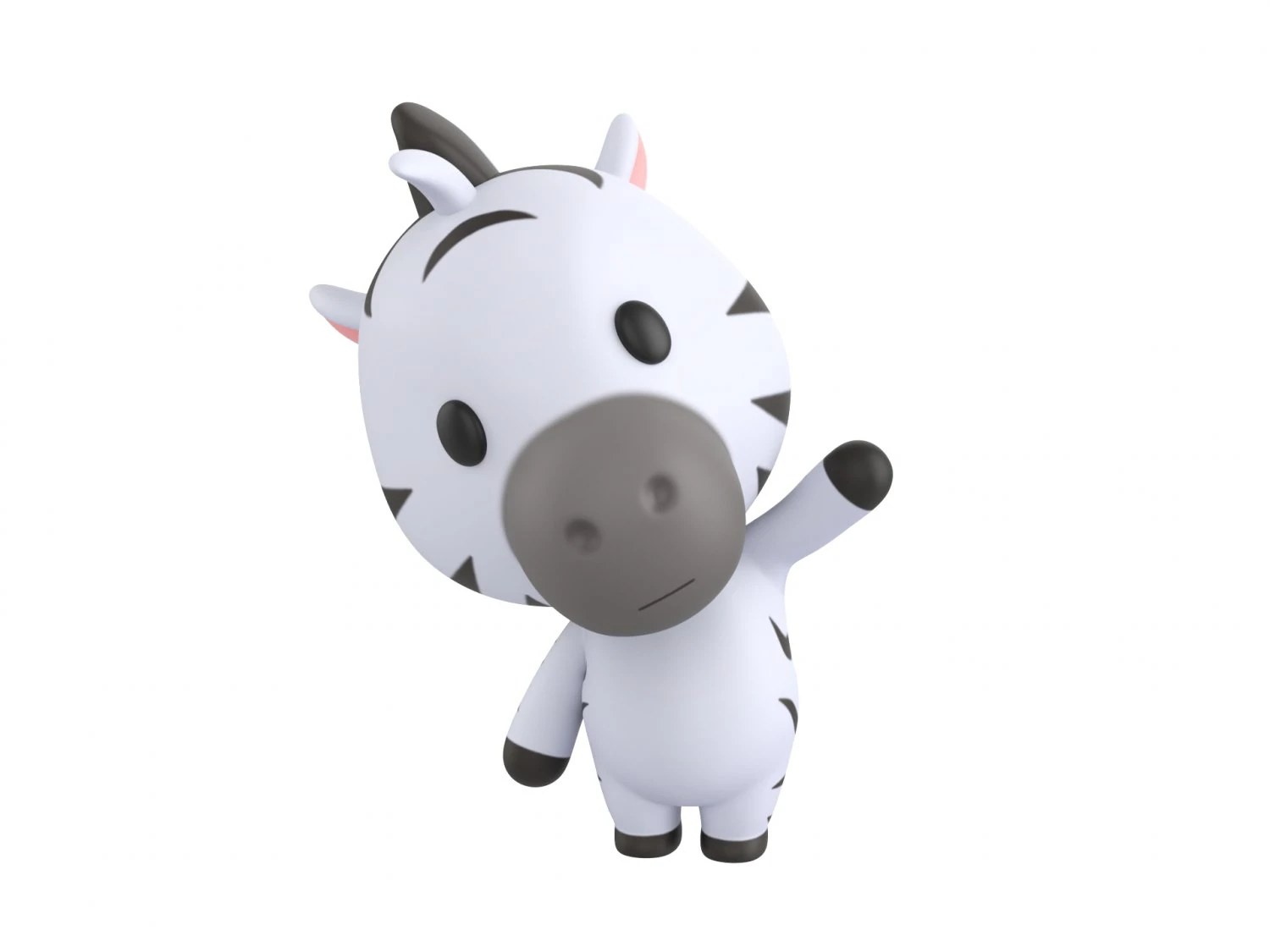 Character142 Rigged Zebra 3D Model .c4d .max .obj .3ds .fbx .stl .blend 