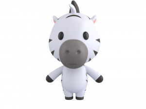 Character142 Rigged Zebra 3D 模型