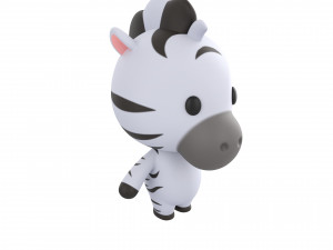 Character142 Rigged Zebra 3D 模型