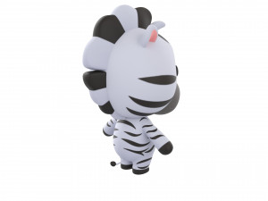 Character142 Rigged Zebra 3D 模型