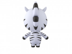 Character142 Rigged Zebra 3D 模型