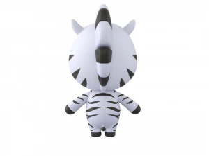 Character142 Rigged Zebra 3D Model