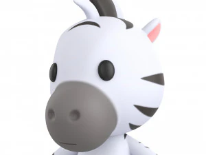Character142 Rigged Zebra 3D Model