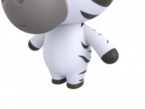 Character142 Rigged Zebra 3D Model