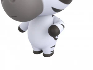 Character142 Rigged Zebra 3D Model