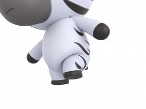 Character142 Rigged Zebra 3D 模型