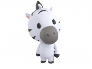 Character142 Rigged Zebra 3D 模型