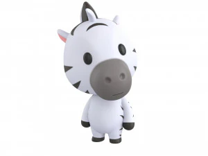 Character142 Rigged Zebra 3D Model