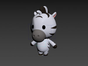 Character142 Rigged Zebra 3D 模型